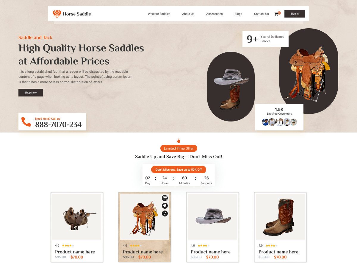 Horse Saddle theme screenshot