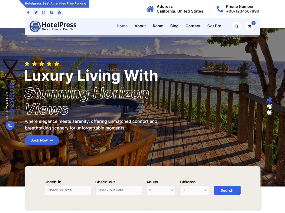 HotelPress theme screenshot