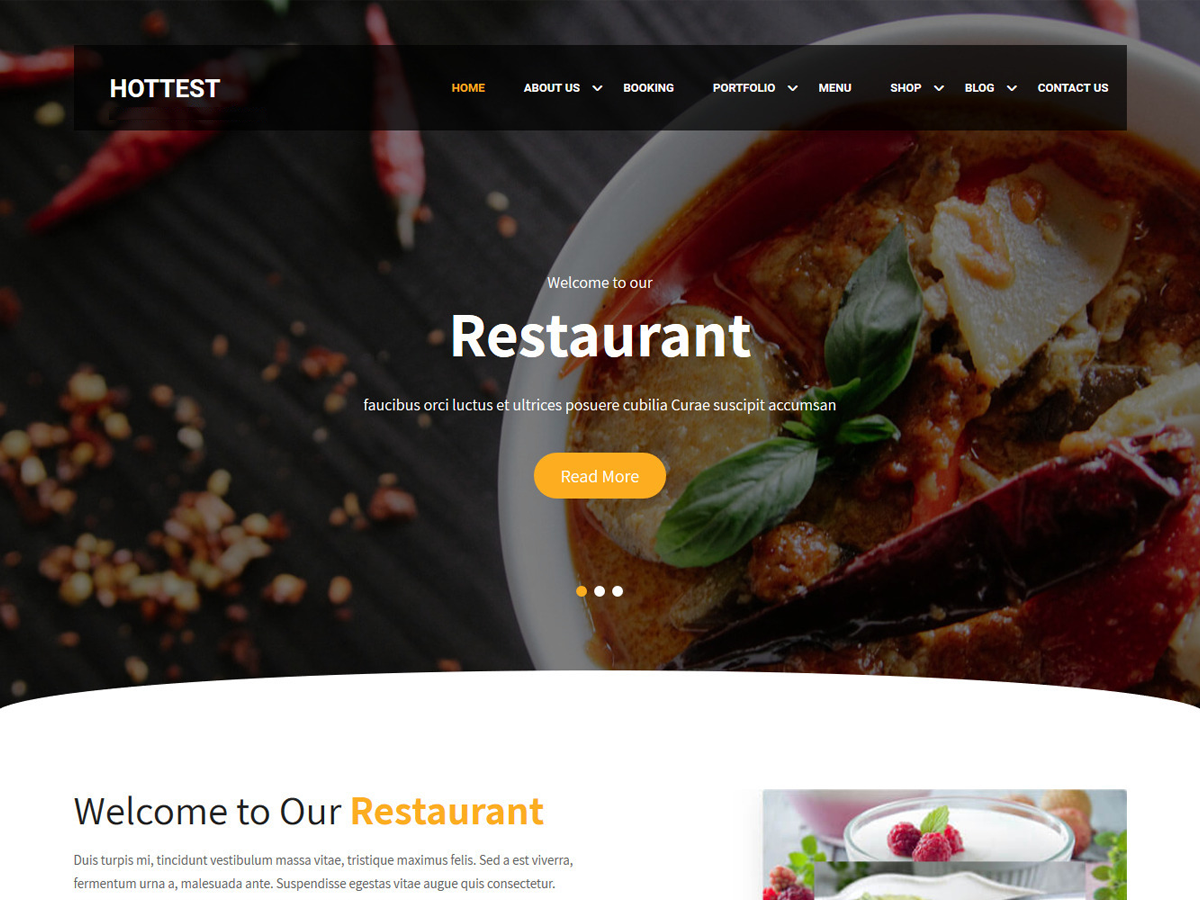 Hottest theme screenshot