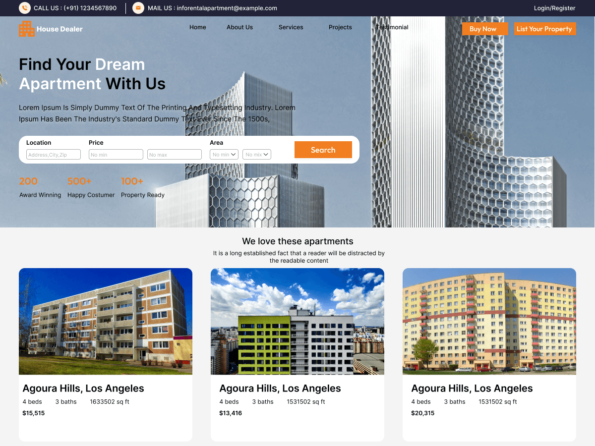 House Dealer theme screenshot