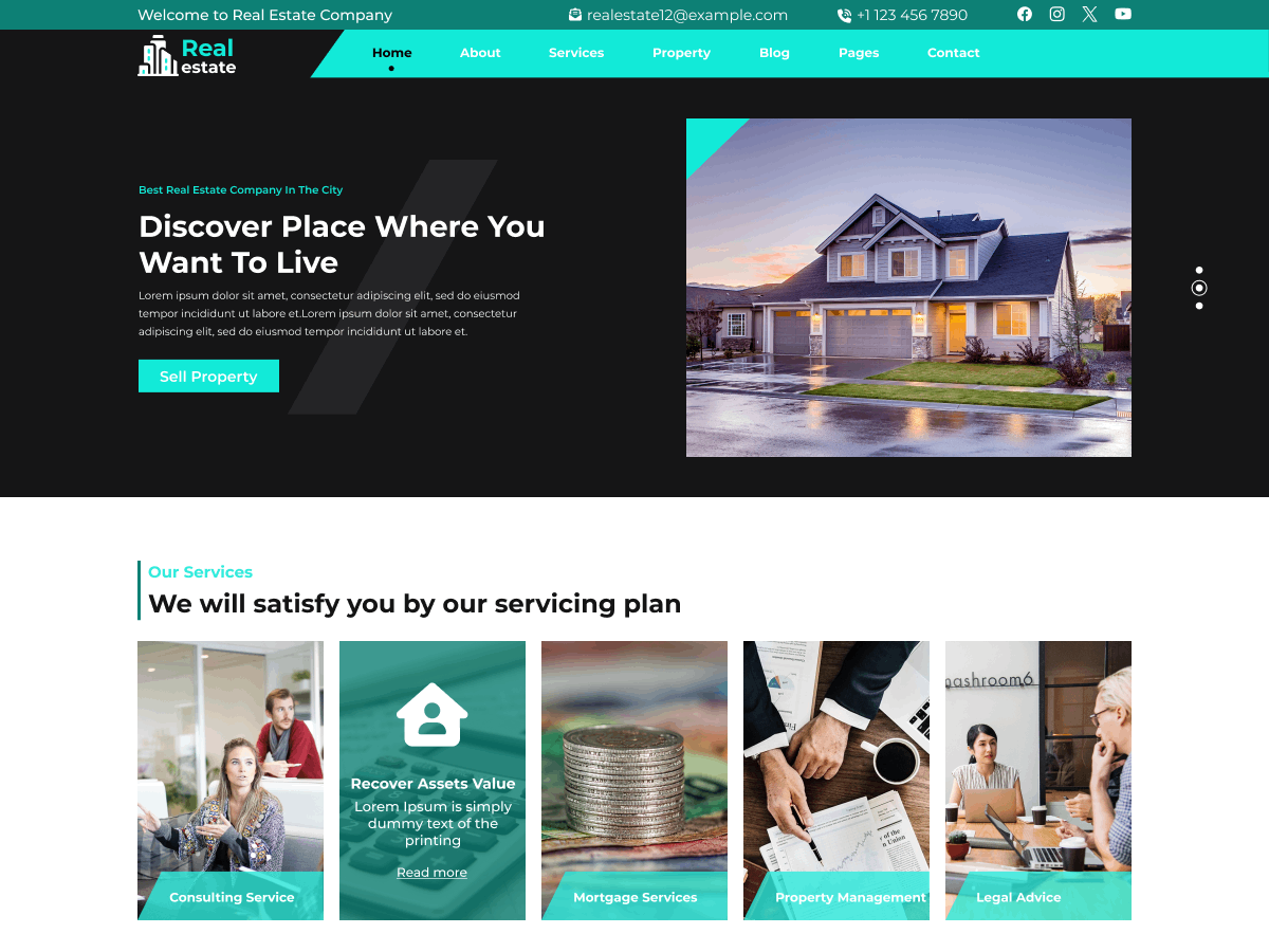 House Rental theme screenshot