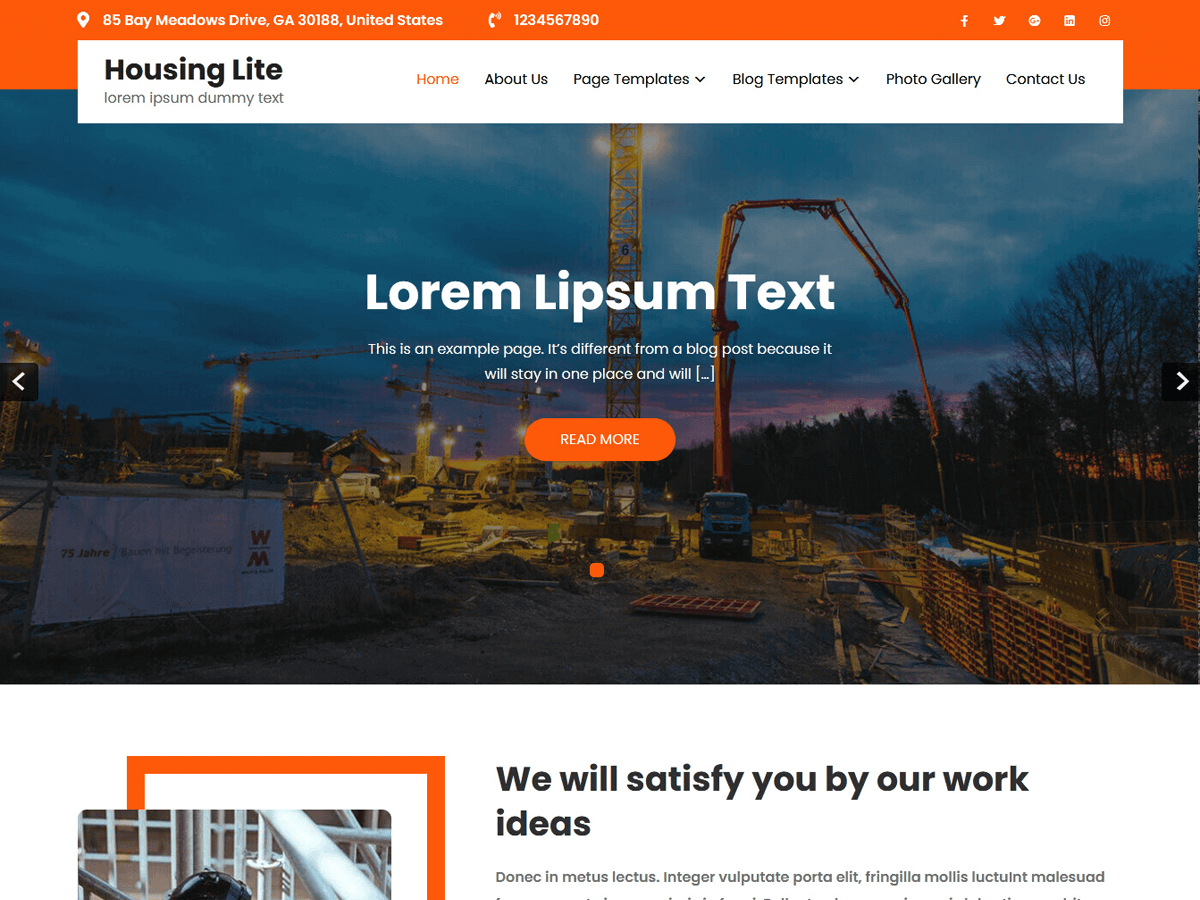 Housing Lite theme screenshot