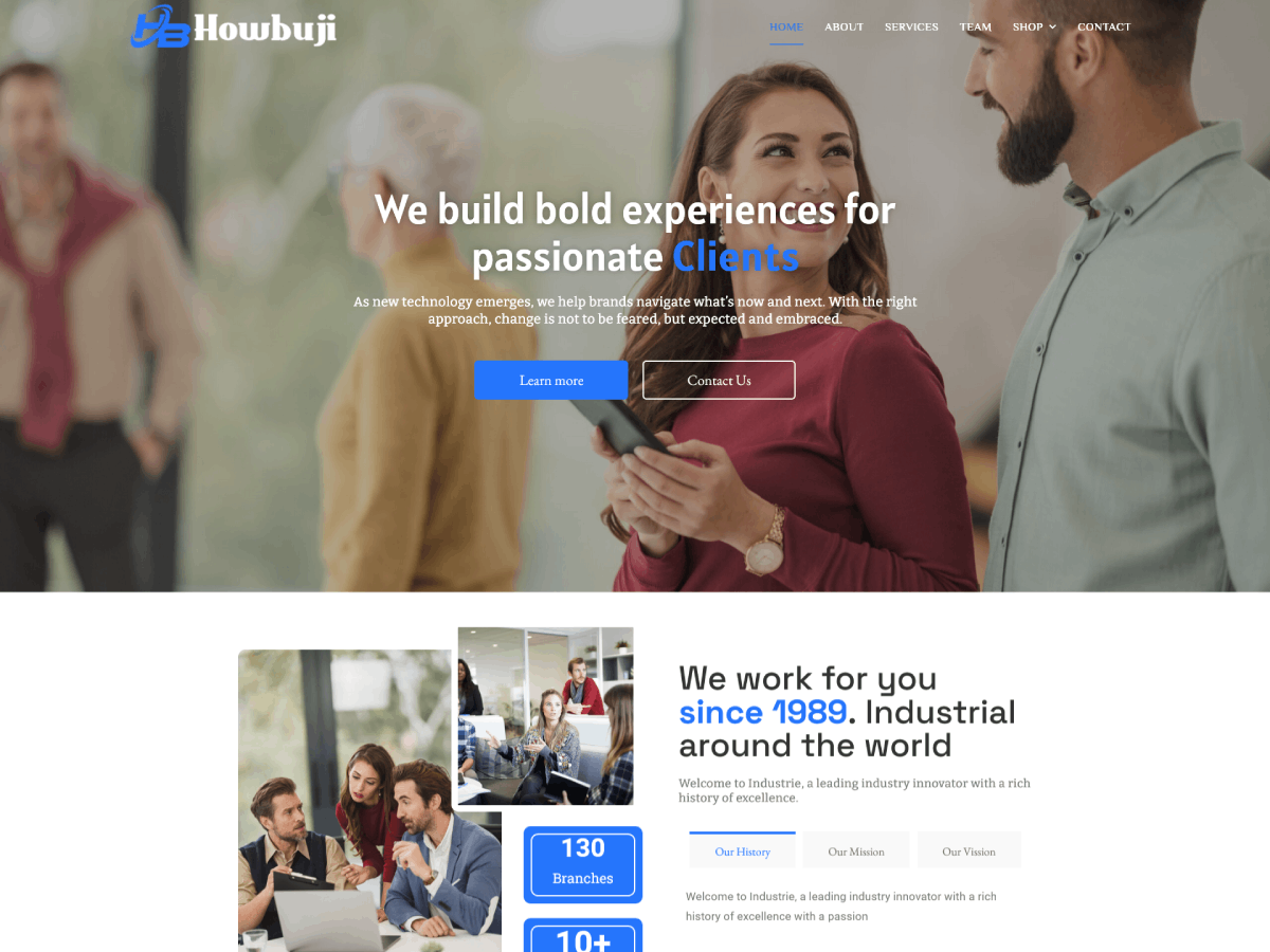 Howbuji theme screenshot