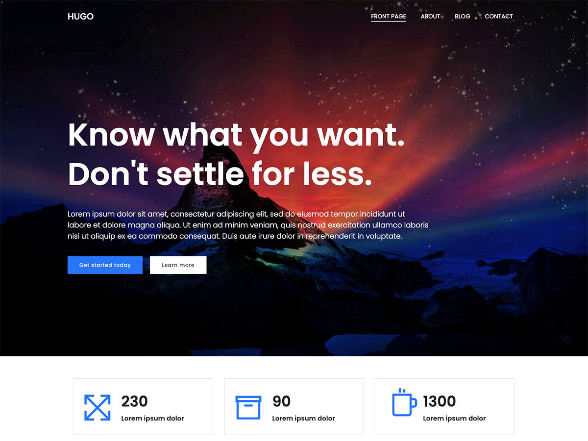 Hugo WP theme screenshot