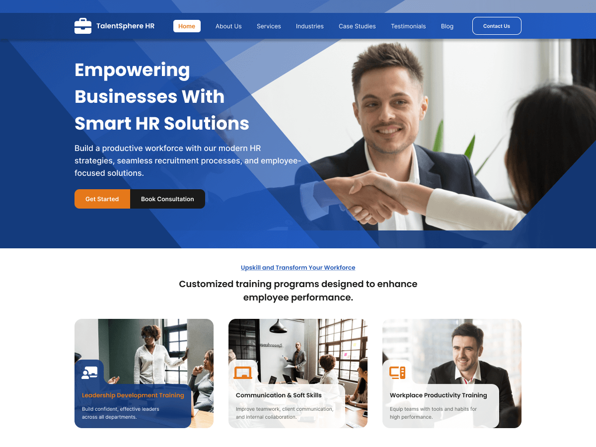 Human Resources theme screenshot