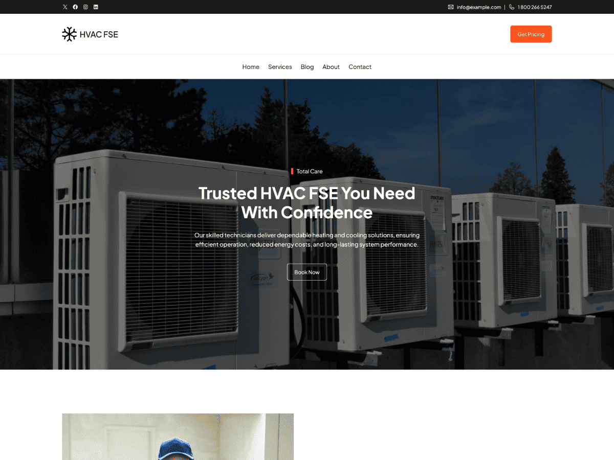 HVAC FSE theme screenshot