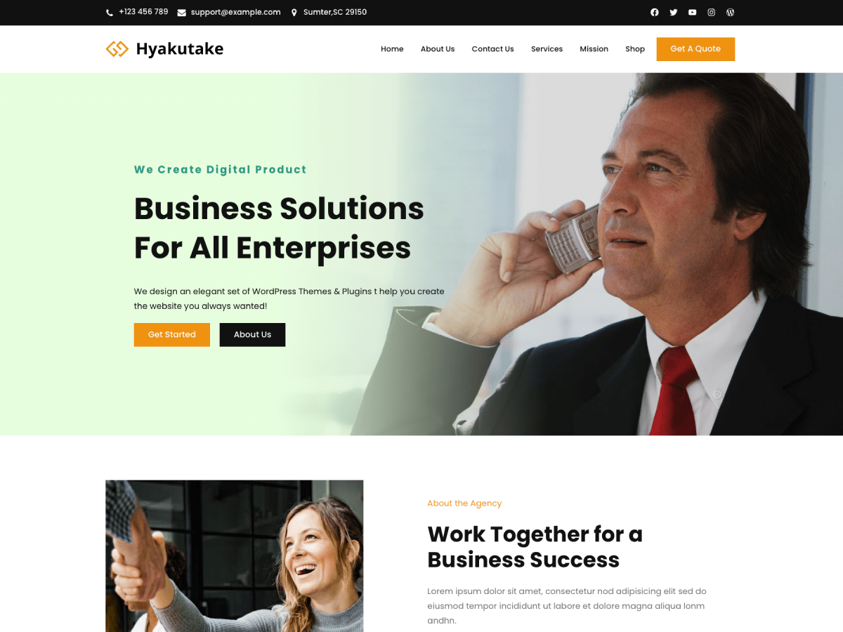 Hyakutake theme screenshot