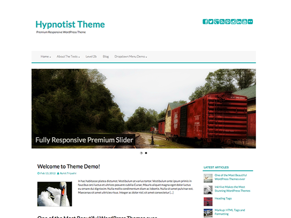 Hypnotist theme screenshot