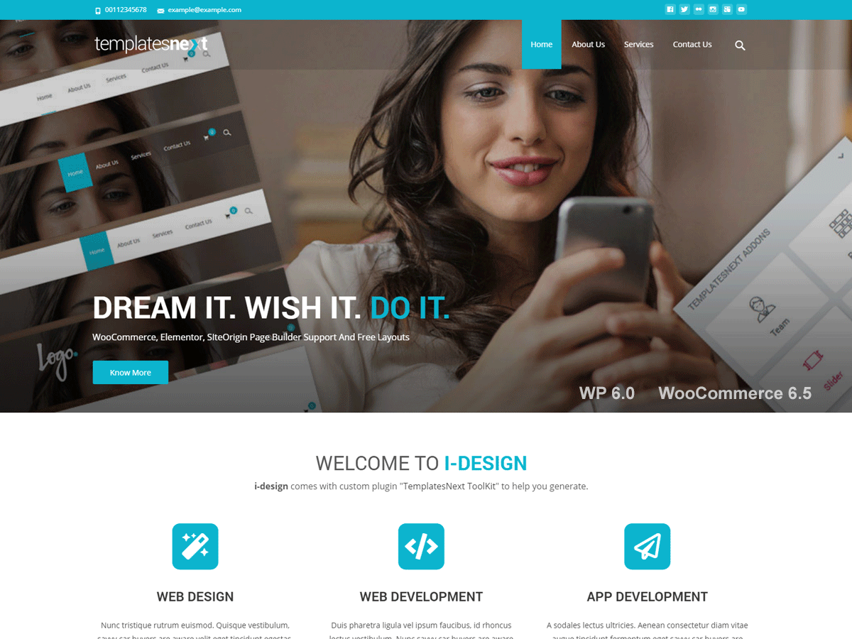 i-design theme screenshot
