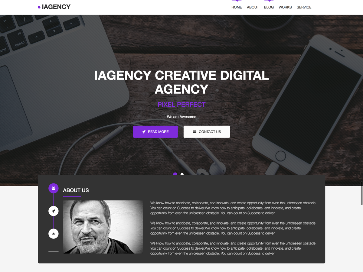 iAgency theme screenshot
