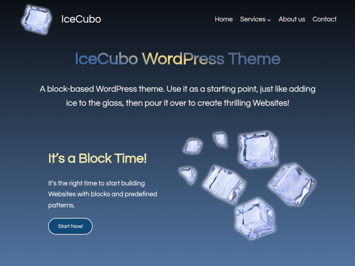 IceCubo theme screenshot