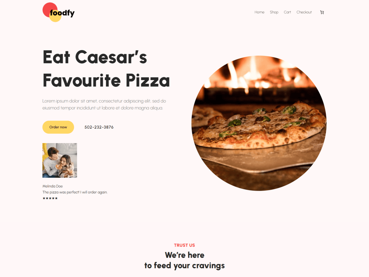 iConvert Foodfy theme screenshot