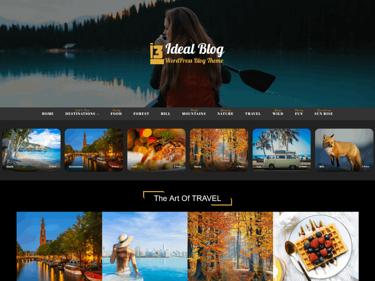 Ideal Blog theme screenshot