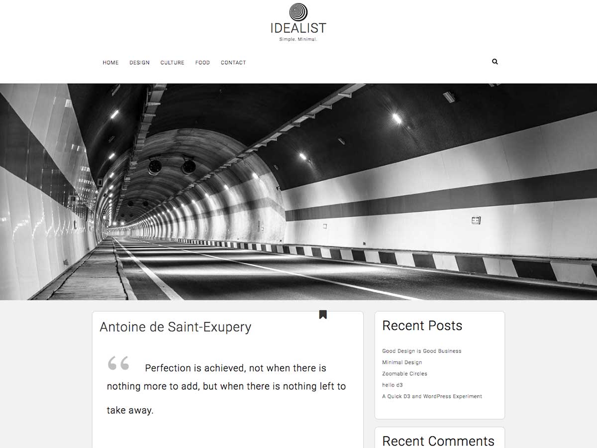 Idealist theme screenshot