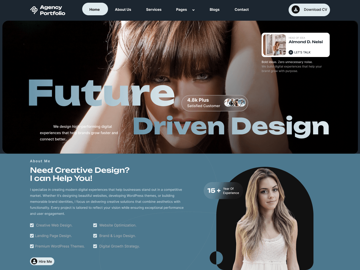 Ignite Agency Portfolio theme screenshot