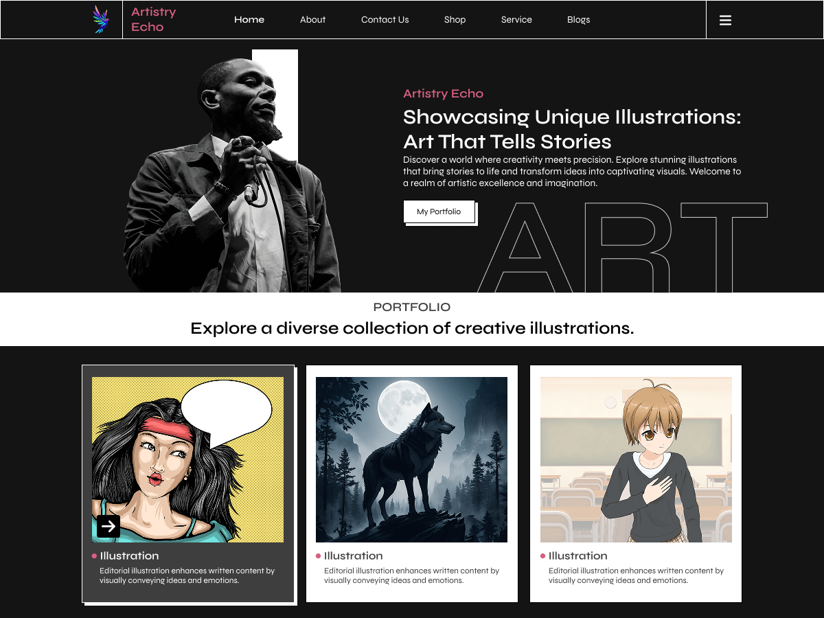 Illustrator Designer theme screenshot