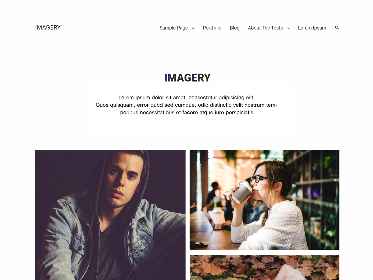 Imagery theme screenshot