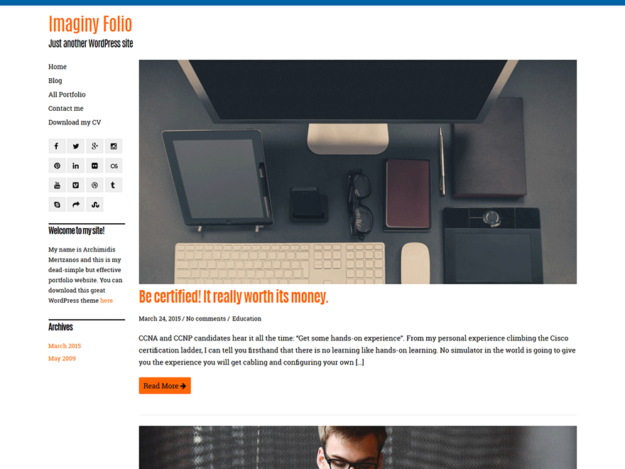 Imaginy theme screenshot