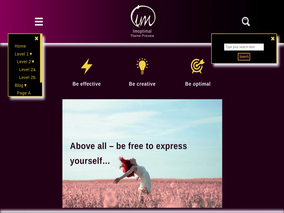 Imoptimal theme screenshot