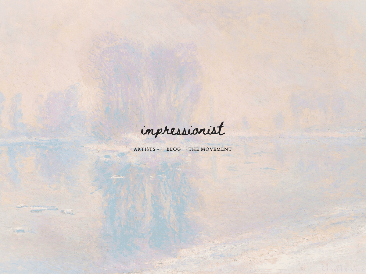 Impressionist theme screenshot