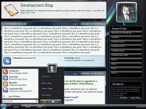 Inanis Glass theme screenshot
