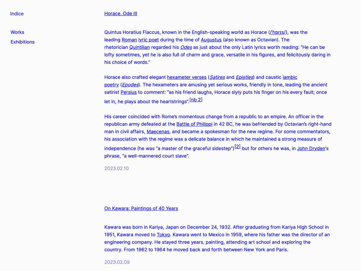 Indice theme screenshot