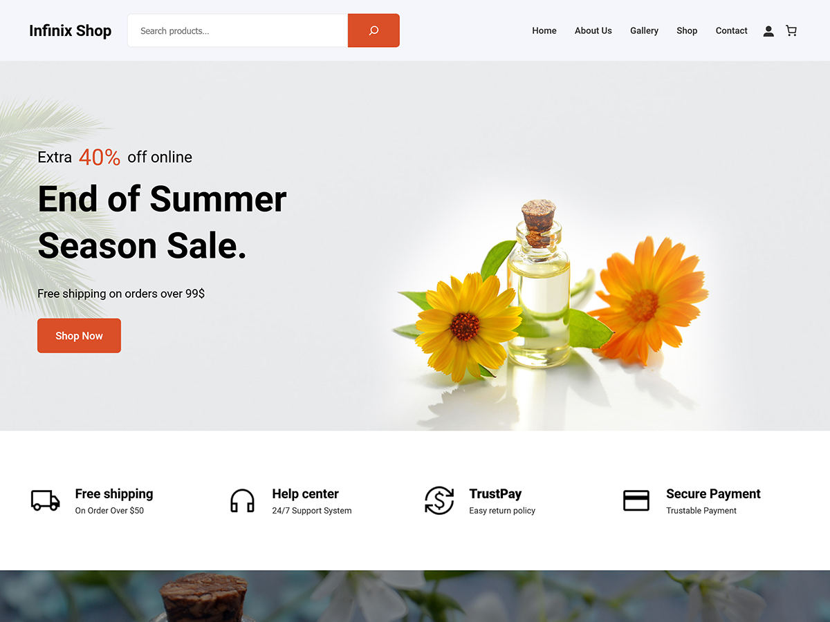 Infinix Shop theme screenshot