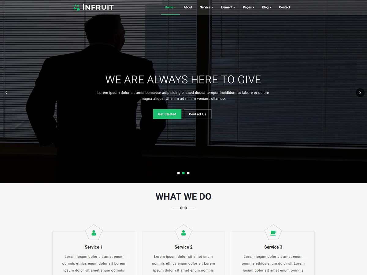 Infruit theme screenshot