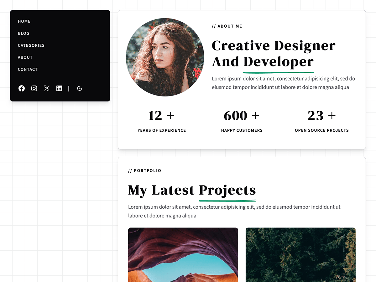 Inkora Blog theme screenshot
