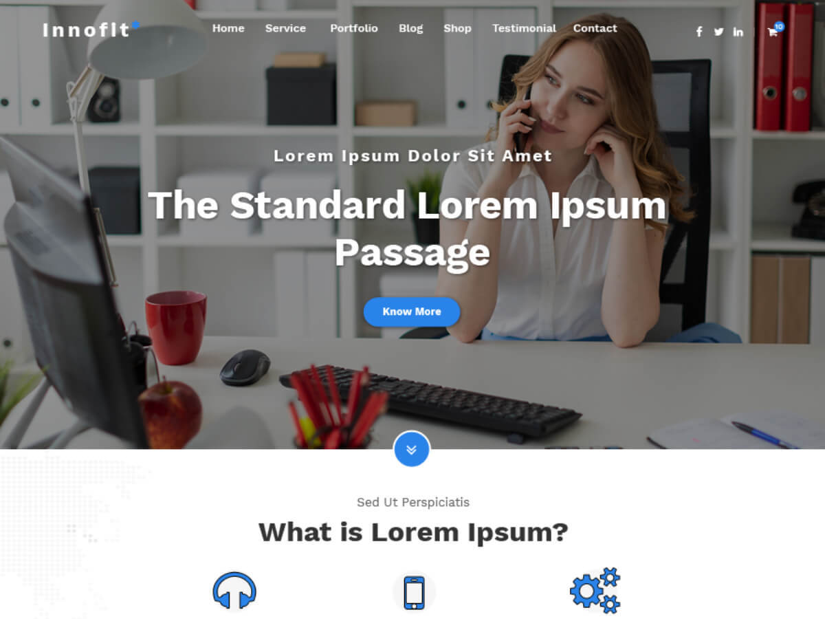 Innofit theme screenshot