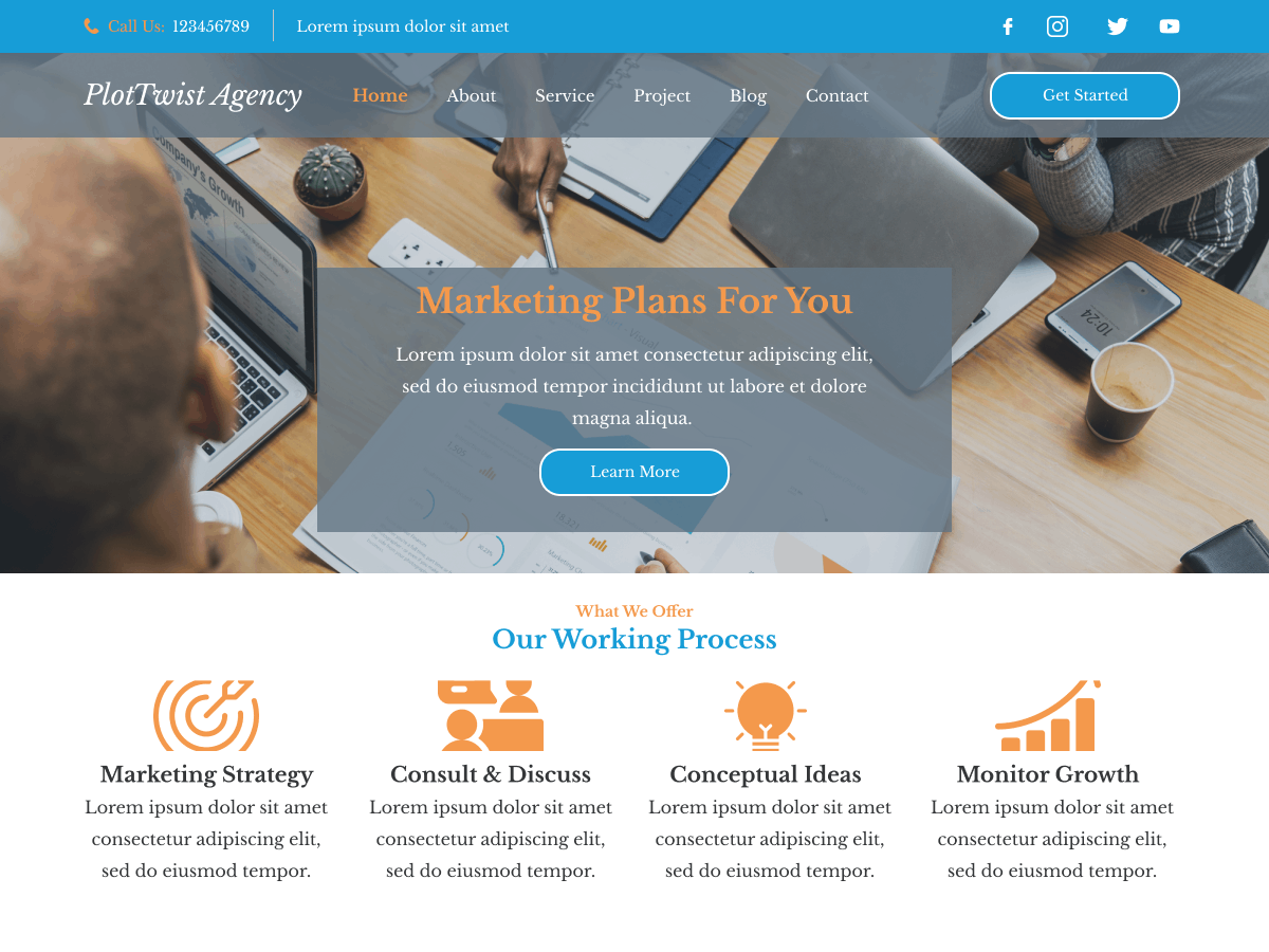 Innometrics Business theme screenshot