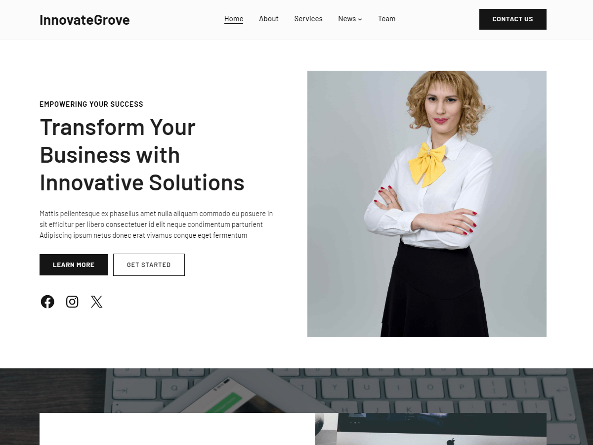InnovateGrove theme screenshot