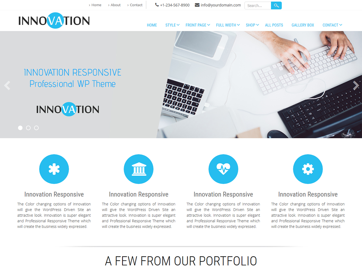 Innovation Lite theme screenshot