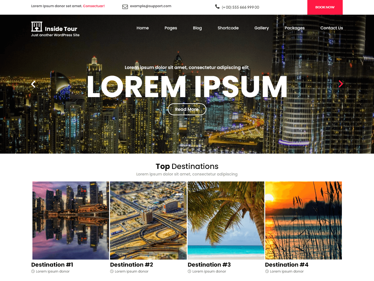 Inside Tours theme screenshot