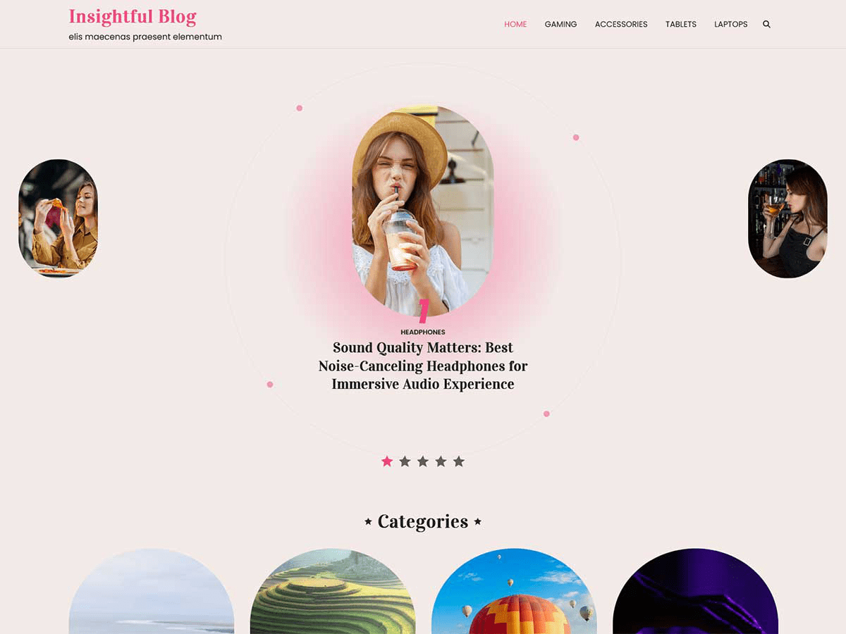 Insightful Blog theme screenshot