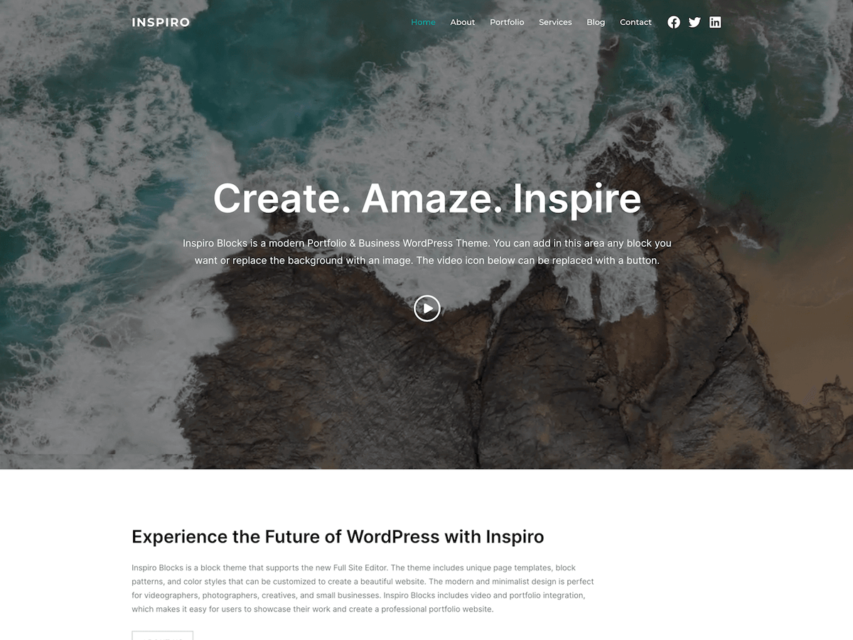 Inspiro Blocks theme screenshot