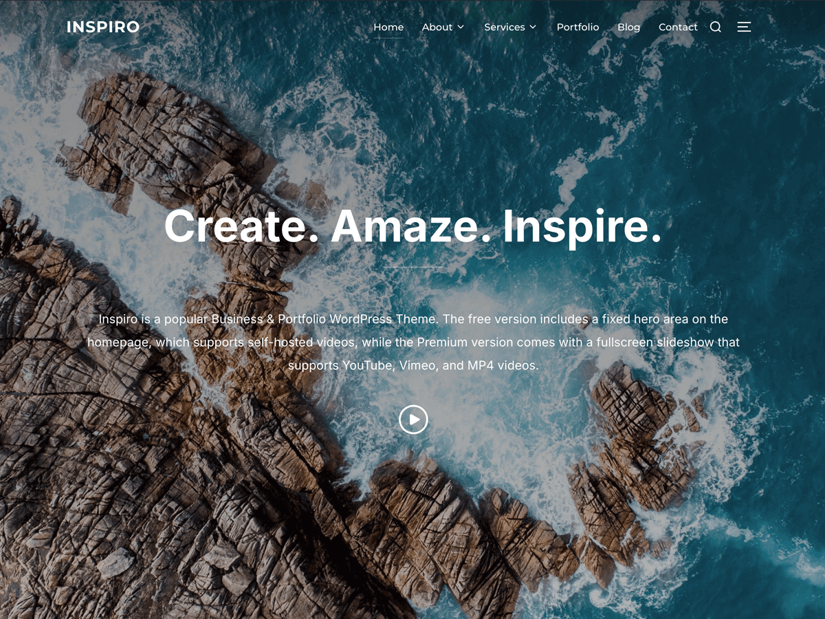 Inspiro theme screenshot