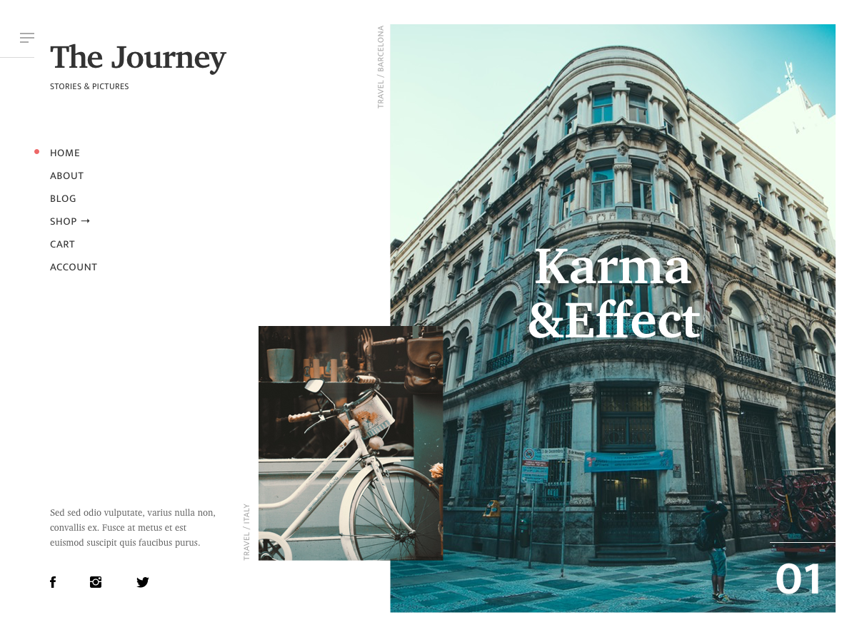 InstaBlog theme screenshot