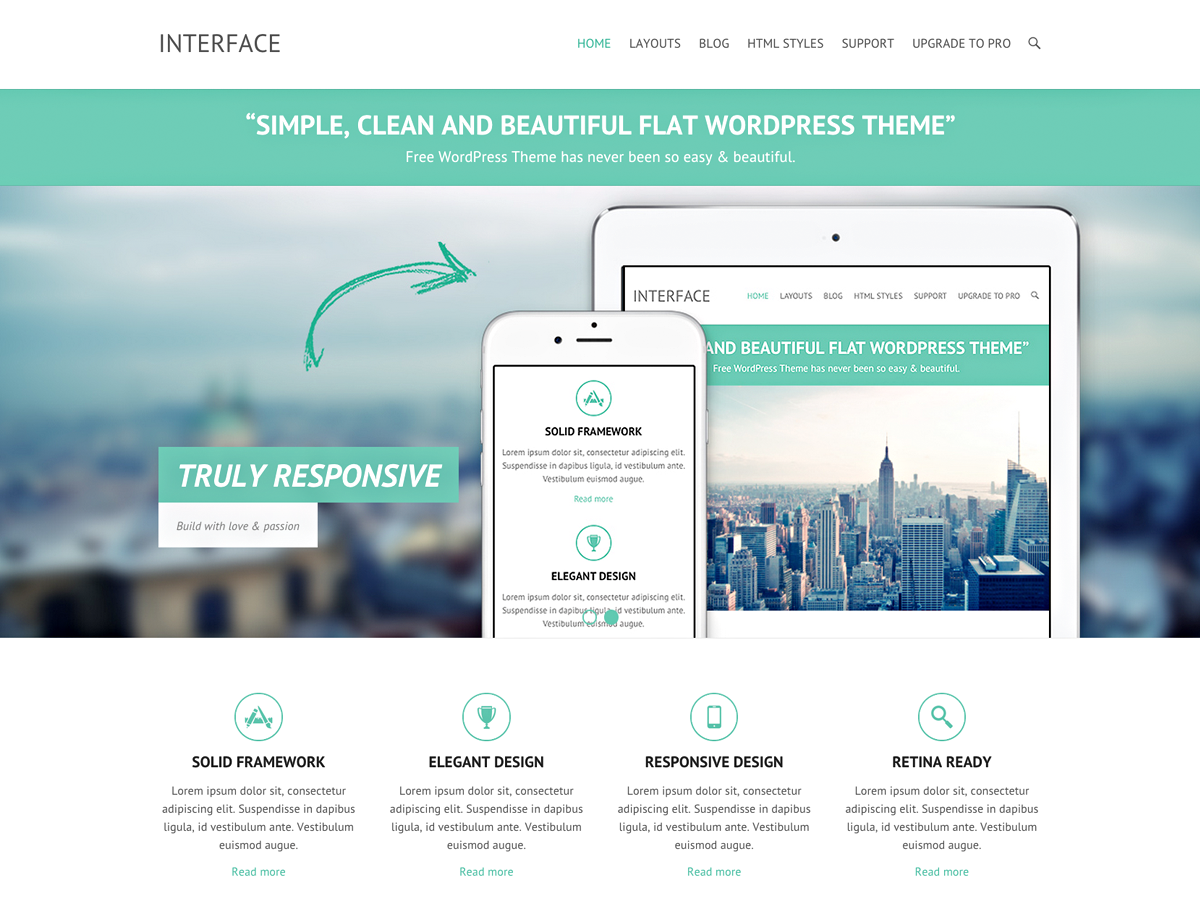 Interface theme screenshot
