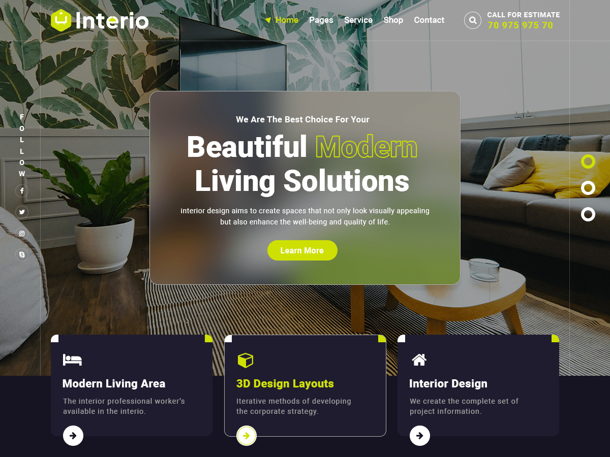 Interio theme screenshot