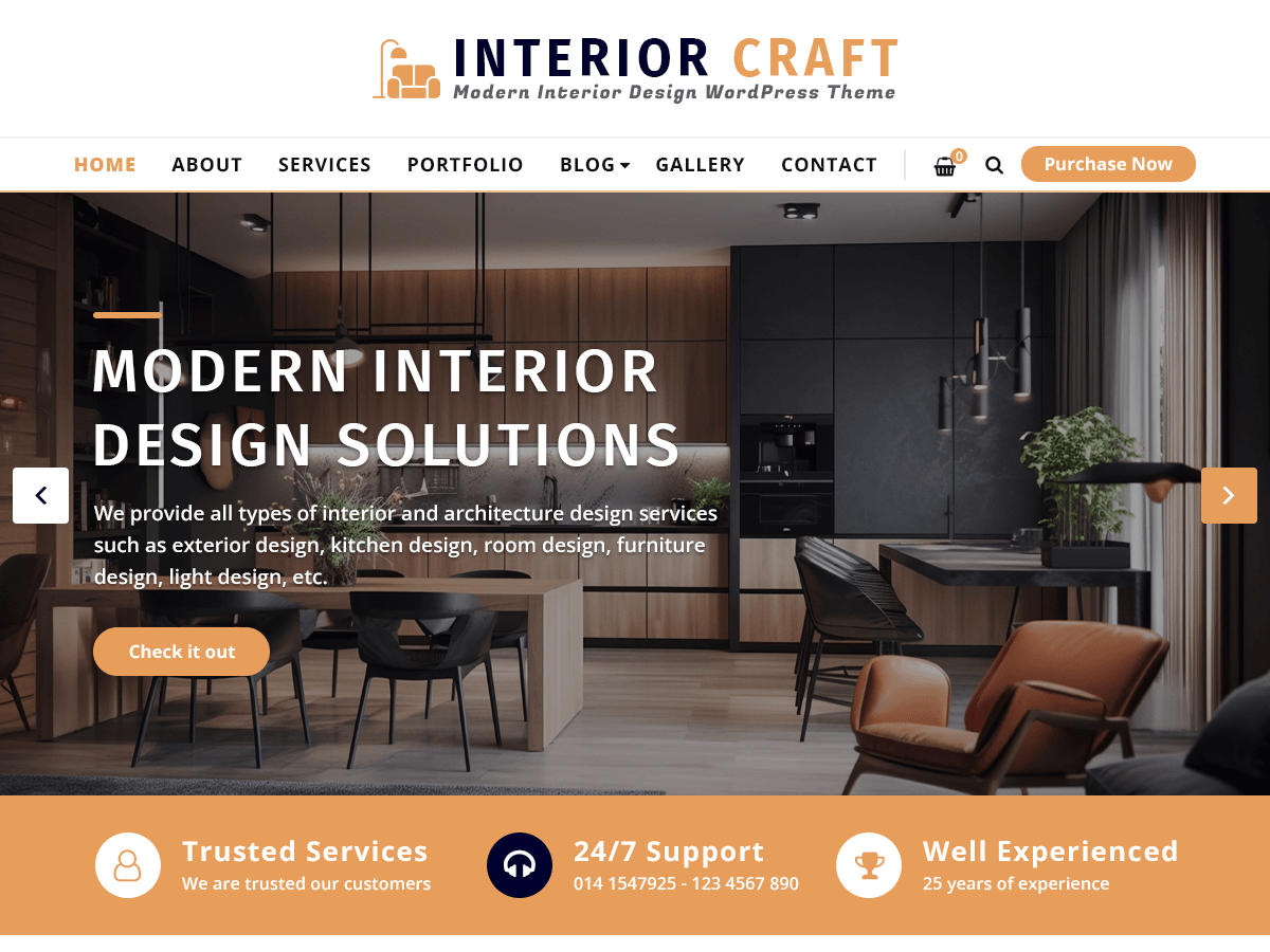 Interior Craft theme screenshot