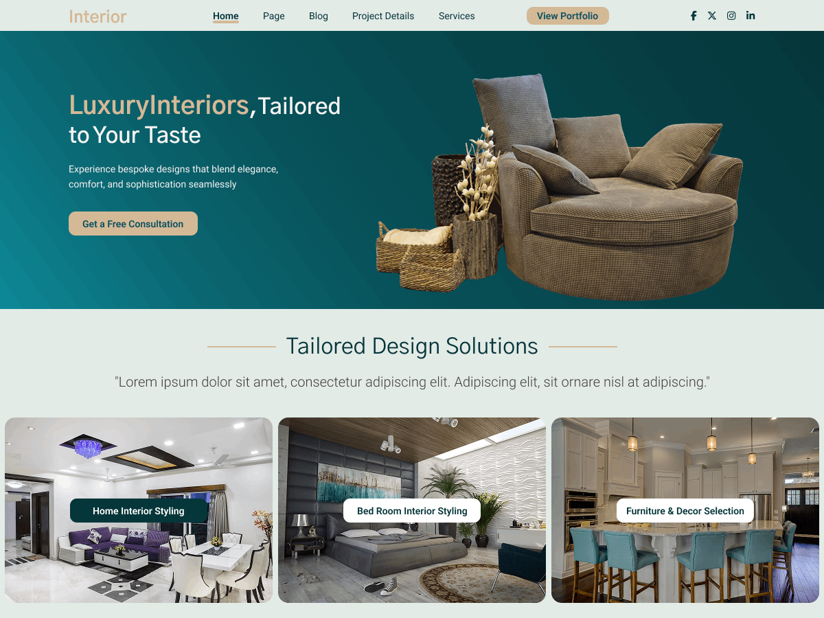 Interior Design Firm theme screenshot