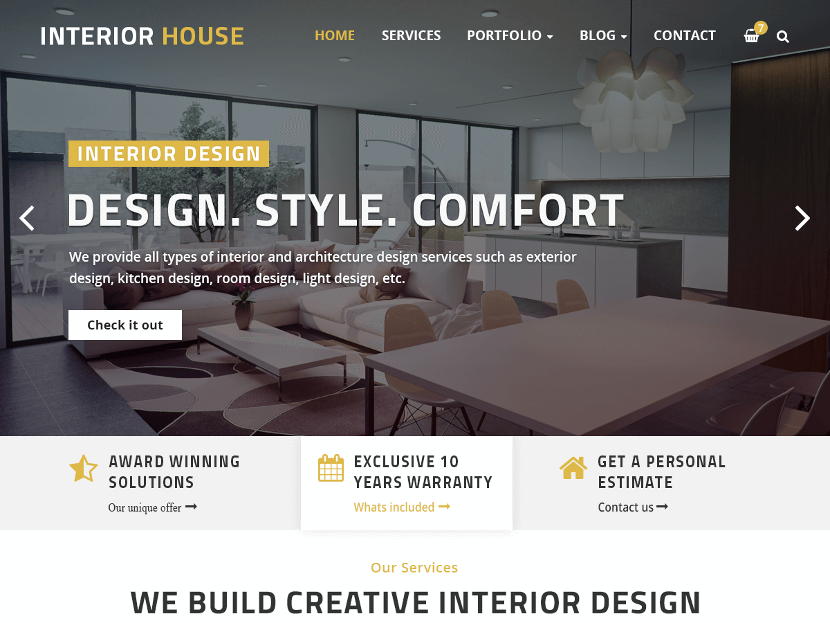 Interior House theme screenshot