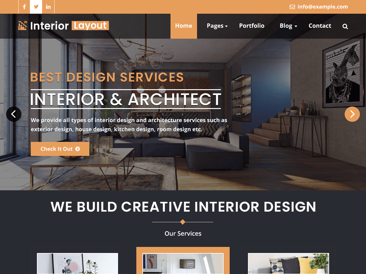 Interior Layout theme screenshot