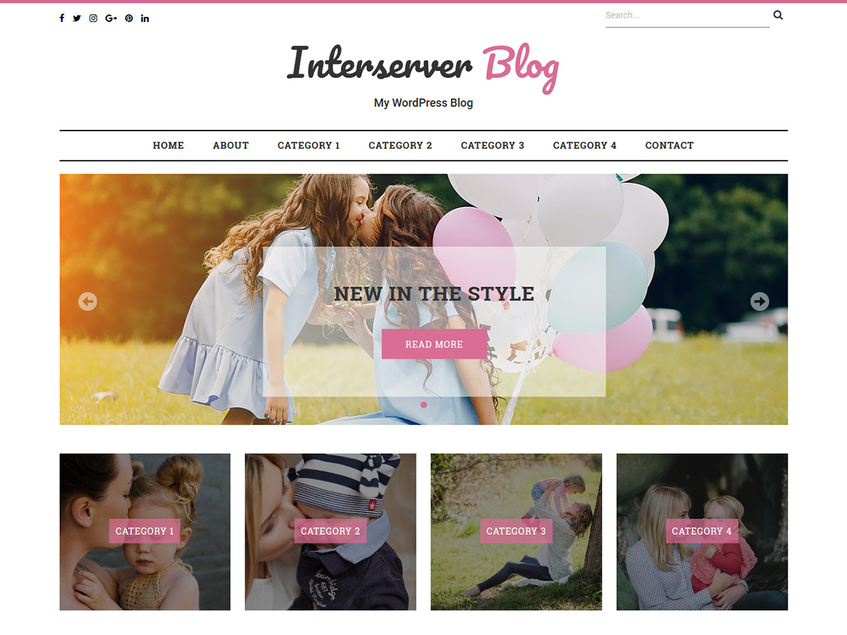 Interserver Blog theme screenshot