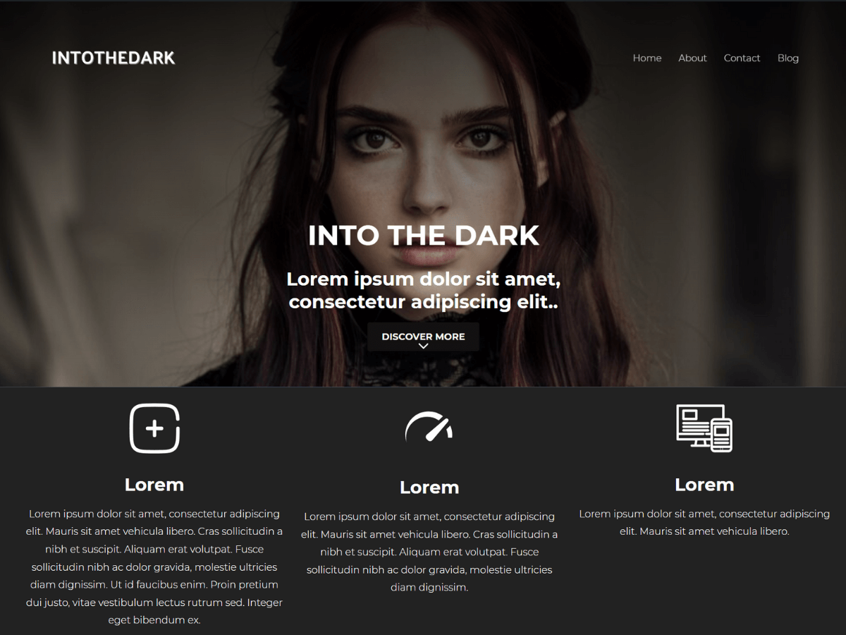 IntoTheDark theme screenshot