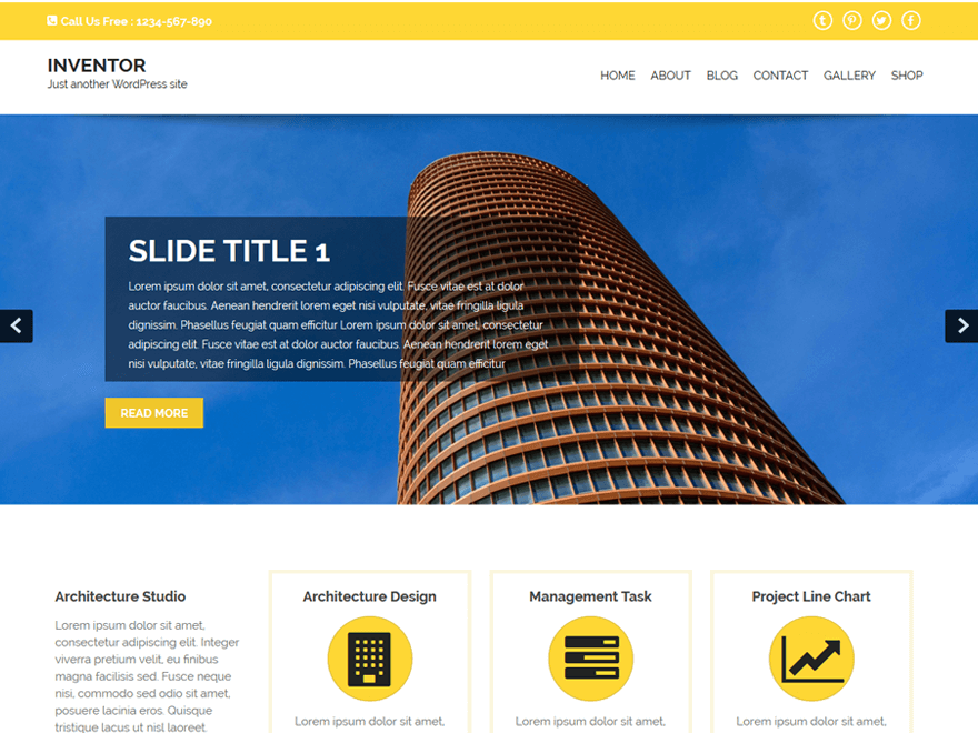 Inventor theme screenshot