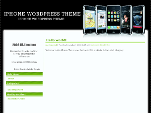 IPhone WordPress Theme theme screenshot