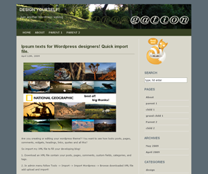 Irrigation theme screenshot