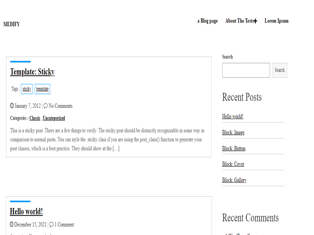 IS-Medify theme screenshot